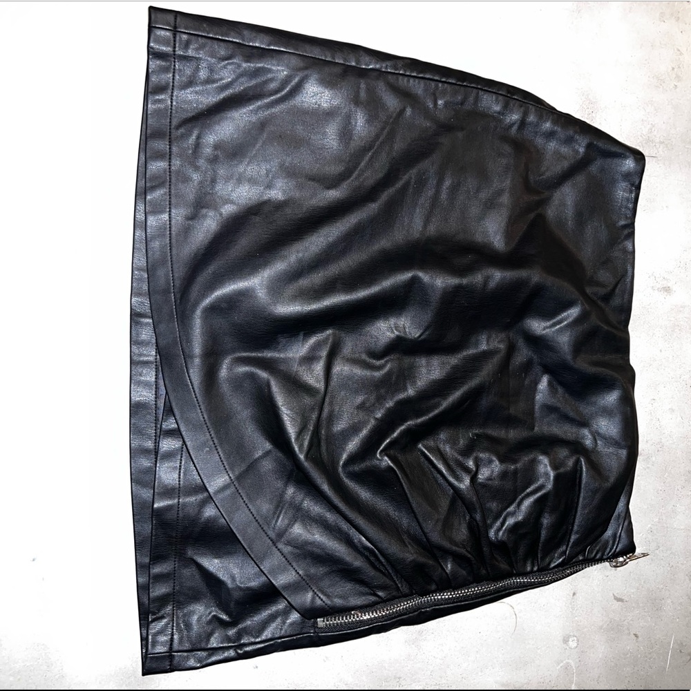 ZARA Faux Leather Mini Skirt